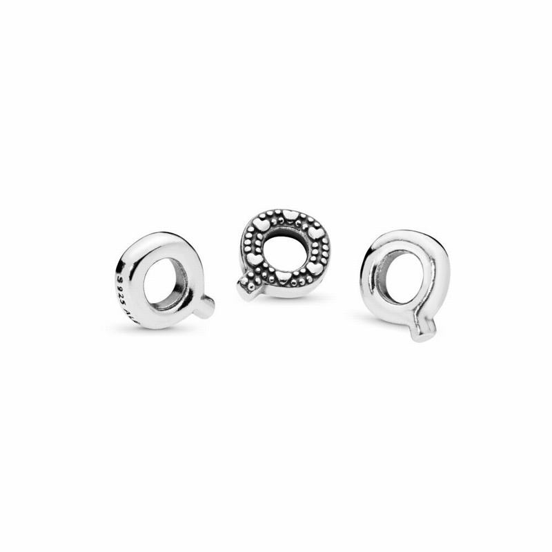 Pandora Australia Letter Q Petite Locket Charm - Sterling Silver | KEGPHZ421